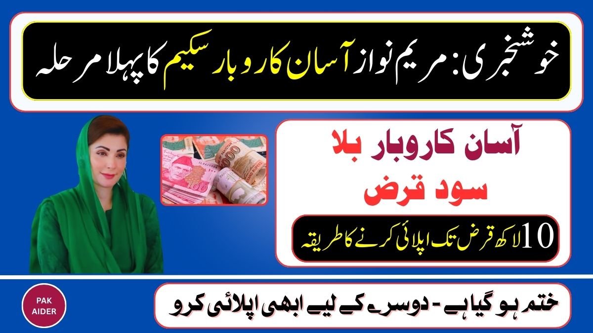 CM Punjab Asaan Karobar Card providing interest-free business loan to small entrepreneurs in Punjab Pakistan