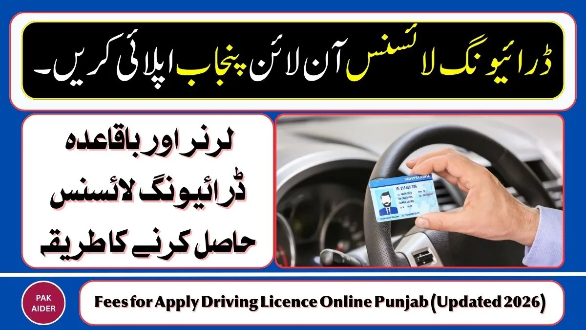 Apply Driving Licence Online Punjab 2026 | DLIMS Verification & Fees